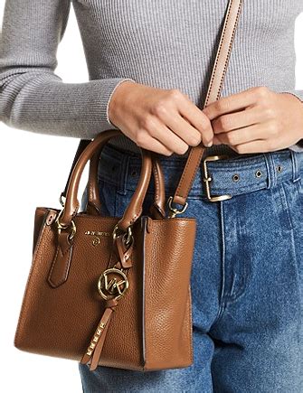 michael kors kris small pebbled leather satchel